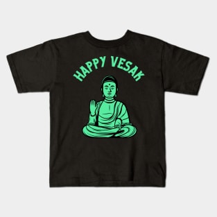 Happy Vesak Buddha Kids T-Shirt